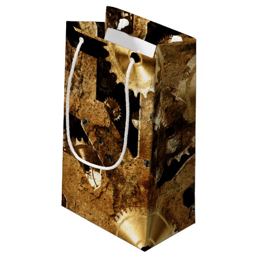 Steampunk Klein Cadeauzakje (Achterkant Gekanteld)