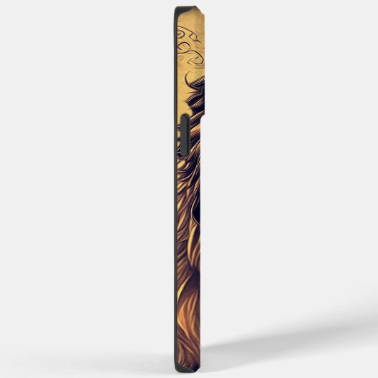 Steampunk-kleurenverloop Rustische lion Case-Mate iPhone Case (Achterkant / Rechts)