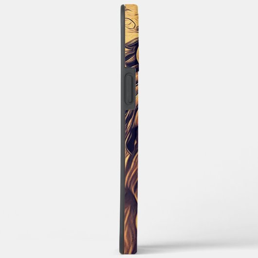 Steampunk-kleurenverloop Rustische lion Case-Mate iPhone Case (Achterkant / Rechts)