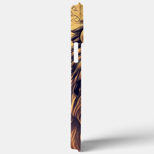 Steampunk-kleurenverloop Rustische lion Case-Mate iPhone Case (Achterkant / Rechts)