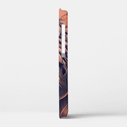 Steampunk-kleurenverloop Rustische lion Case-Mate iPhone Case (Achterkant / Links)