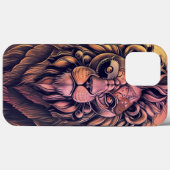 Steampunk-kleurenverloop Rustische lion Case-Mate iPhone Case (Achterkant (horizontaal))