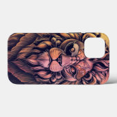 Steampunk-kleurenverloop Rustische lion Case-Mate iPhone Case (Achterkant (horizontaal))
