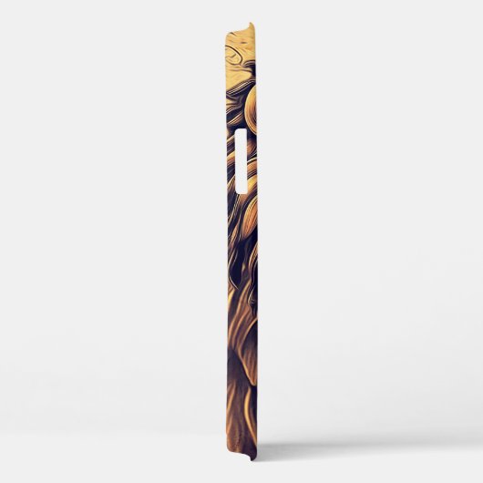 Steampunk-kleurenverloop Rustische lion Case-Mate iPhone Case (Achterkant / Rechts)