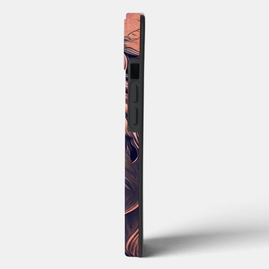 Steampunk-kleurenverloop Rustische lion Case-Mate iPhone Case (Achterkant / Links)