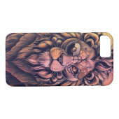 Steampunk-kleurenverloop Rustische lion Case-Mate iPhone Case (Achterkant (Horizontaal))