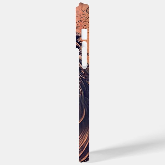 Steampunk-kleurenverloop Rustische lion Case-Mate iPhone Case (Achterkant / Links)