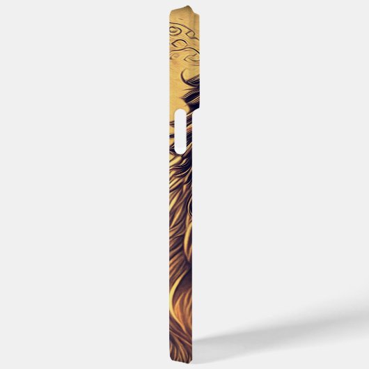 Steampunk-kleurenverloop Rustische lion Case-Mate iPhone Case (Achterkant / Rechts)