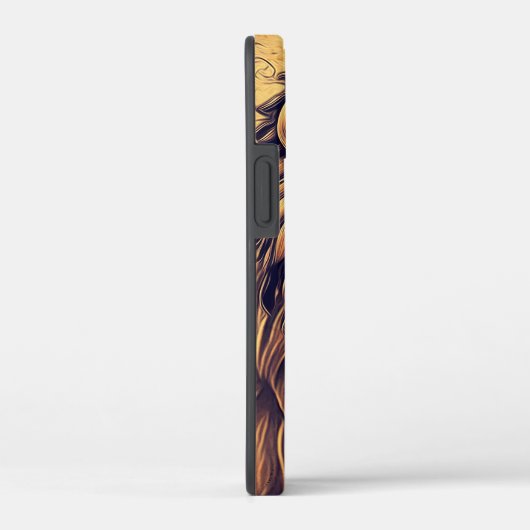 Steampunk-kleurenverloop Rustische lion Case-Mate iPhone Case (Achterkant / Rechts)