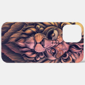 Steampunk-kleurenverloop Rustische lion Case-Mate iPhone Case (Achterkant (horizontaal))