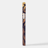 Steampunk-kleurenverloop Rustische lion iPhone Hoesje (Rechterkant)