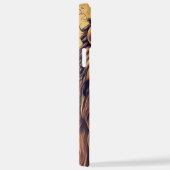 Steampunk-kleurenverloop Rustische lion iPhone Hoesje (Rechterkant)