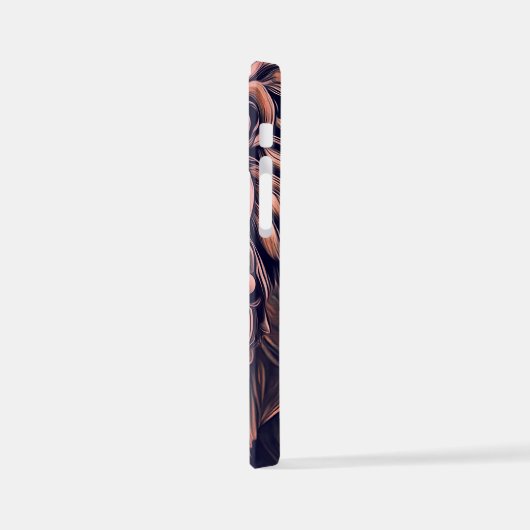 Steampunk-kleurenverloop Rustische lion iPhone Hoesje (Linkerkant)