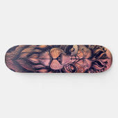 Steampunk-kleurenverloop Rustische lion Persoonlijk Skateboard (Horizontaal)