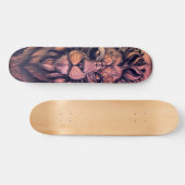 Steampunk-kleurenverloop Rustische lion Persoonlijk Skateboard (Horizontaal)