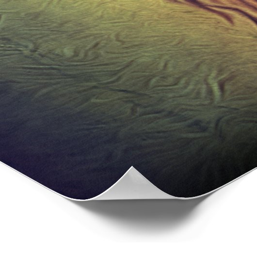 Steampunk-kleurenverloop Rustische lion Poster (Hoek)