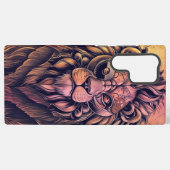 Steampunk-kleurenverloop Rustische lion Samsung Galaxy Hoesje (Achterkant horizontaal)