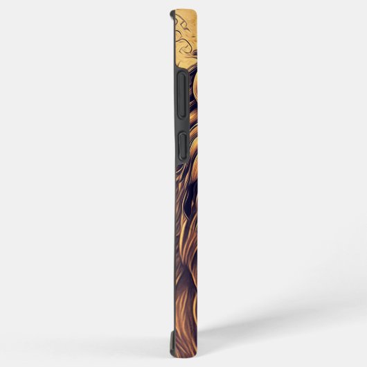 Steampunk-kleurenverloop Rustische lion Samsung Galaxy Hoesje (Rechterkant)