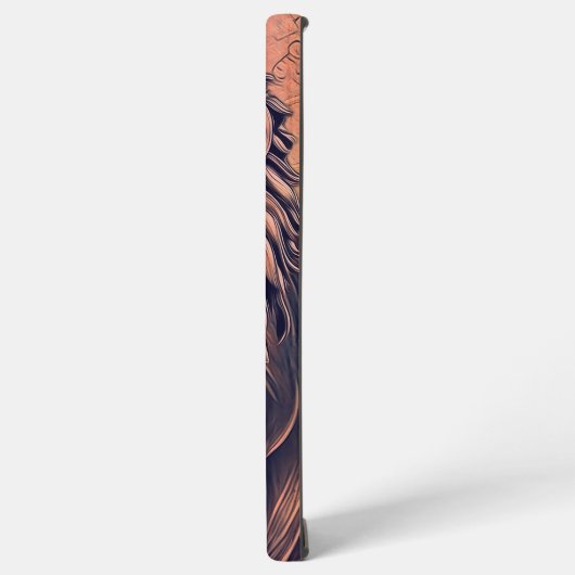 Steampunk-kleurenverloop Rustische lion Samsung Galaxy Hoesje (Linkerkant)