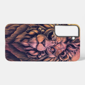 Steampunk-kleurenverloop Rustische lion Samsung Galaxy Hoesje (Achterkant horizontaal)