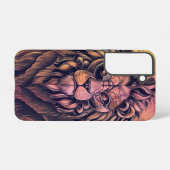 Steampunk-kleurenverloop Rustische lion Samsung Galaxy Hoesje (Achterkant horizontaal)