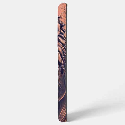 Steampunk-kleurenverloop Rustische lion Samsung Galaxy Hoesje (Achterkant horizontaal)