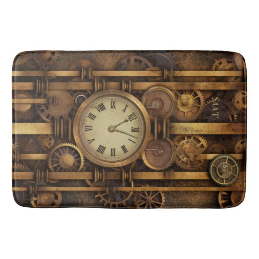 Steampunk Klok Bad Mat (Voorkant)