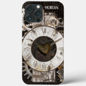 Steampunk-klok en -tandwielen Case-Mate iPhone case (Achterkant)