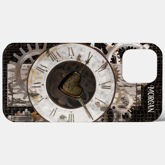 Steampunk-klok en -tandwielen Case-Mate iPhone case (Achterkant (horizontaal))