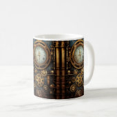 Steampunk Klok Koffie Mok (Voorkant rechts)