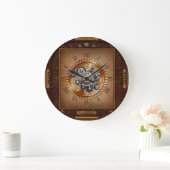 Steampunk-klok~Large Antiek Gear~Roman Numeriek~ Grote Klok (Huis)