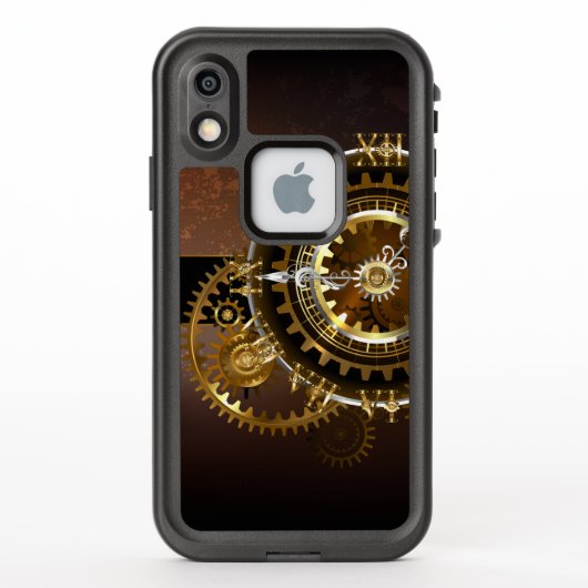 Steampunk-klok met antiek tandwiel (Achterkant)