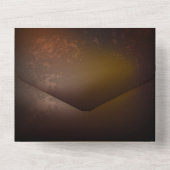 Steampunk-klok met antiek tandwiel all in one uitnodiging (Achterkant)