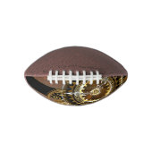 Steampunk-klok met antiek tandwiel american football (Voorkant)