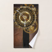 Steampunk-klok met antiek tandwiel bad handdoek (Handdoek)