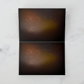 Steampunk-klok met antiek tandwiel bedankkaart (Binnen)