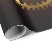 Steampunk-klok met antiek tandwiel cadeaupapier (Rol Hoek)