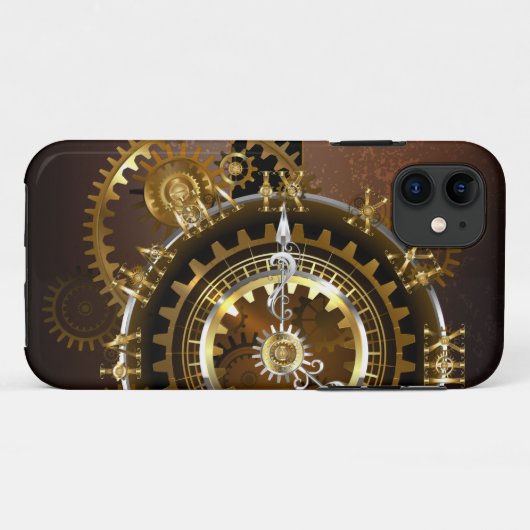 Steampunk-klok met antiek tandwiel Case-Mate iPhone case (Achterkant (horizontaal))
