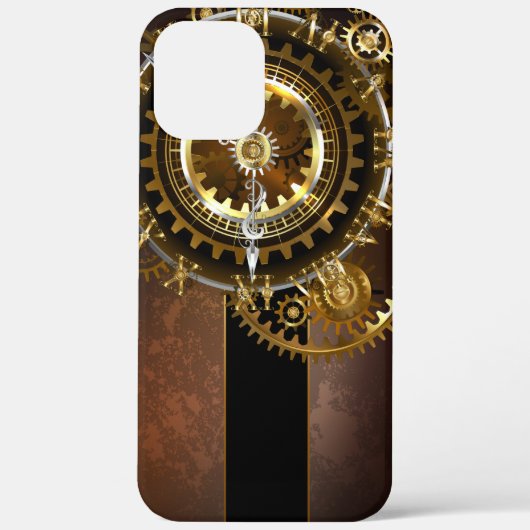 Steampunk-klok met antiek tandwiel Case-Mate iPhone case (Achterkant)