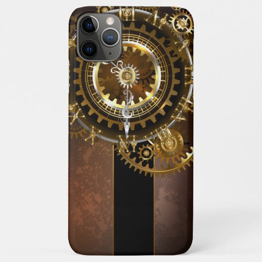 Steampunk-klok met antiek tandwiel Case-Mate iPhone case (Achterkant)