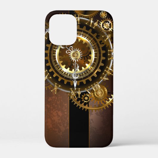 Steampunk-klok met antiek tandwiel Case-Mate iPhone case (Achterkant)