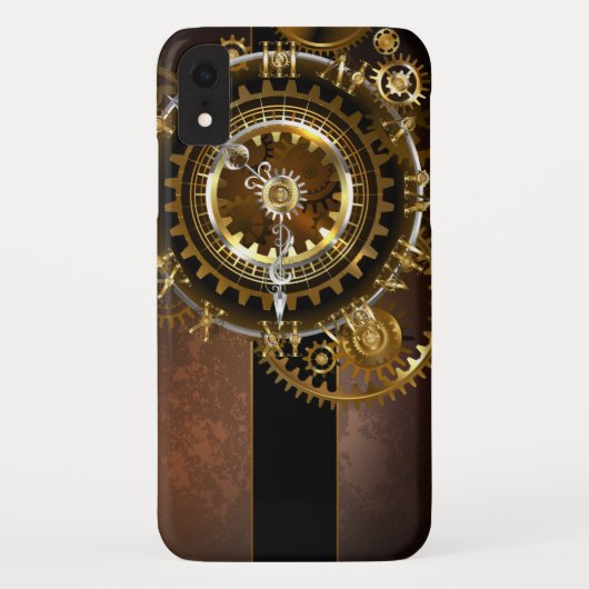 Steampunk-klok met antiek tandwiel Case-Mate iPhone case (Achterkant)