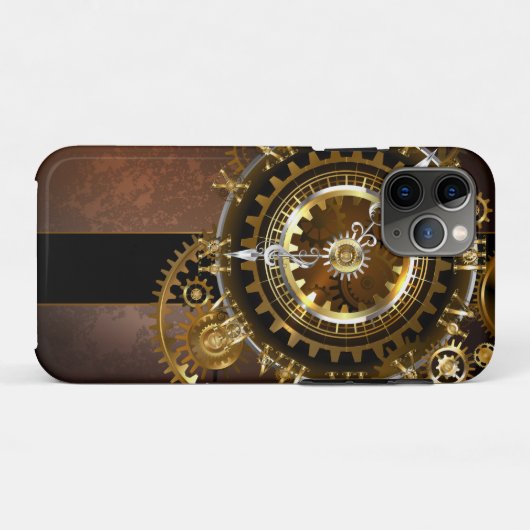 Steampunk-klok met antiek tandwiel Case-Mate iPhone case (Achterkant (horizontaal))