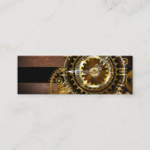 Steampunk-klok met antiek tandwiel contactkaartje (Voorkant)