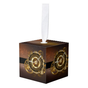 Steampunk-klok met antiek tandwiel decoratie