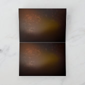 Steampunk-klok met antiek tandwiel feestdagen kaart (Binnen)