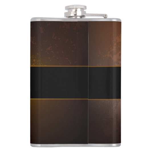 Steampunk-klok met antiek tandwiel heupfles (Achterkant)