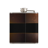 Steampunk-klok met antiek tandwiel heupfles (Achterkant)