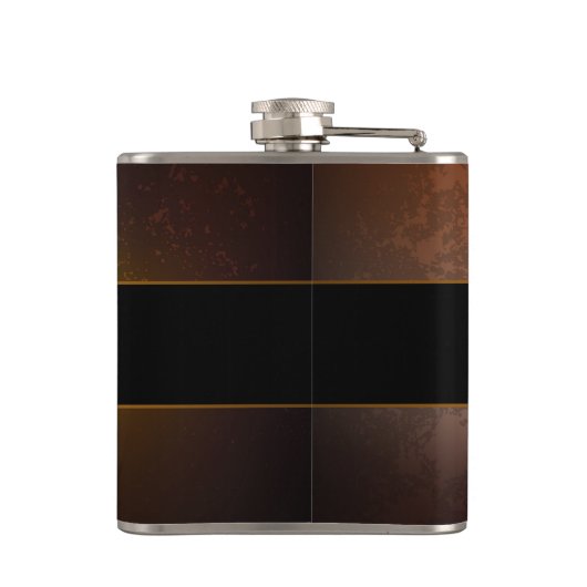 Steampunk-klok met antiek tandwiel heupfles (Achterkant)