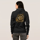 Steampunk-klok met antiek tandwiel hoodie (Achterkant volledig)